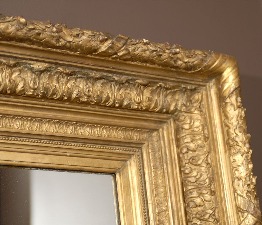 19th Century Boston Gilt Mirror Frame