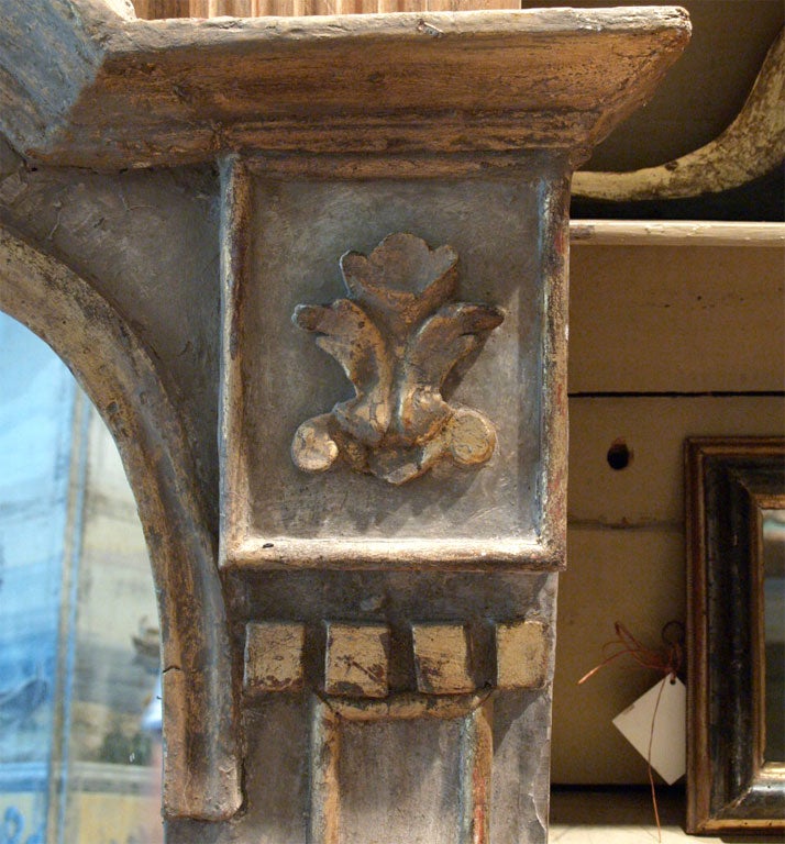 19th Century French Neoclassic Painted Mirror