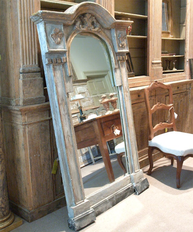 French Neoclassic Painted Mirror 2