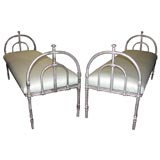Pair of  Metal Day Beds