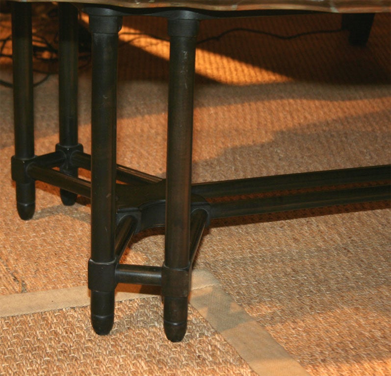 Large brass tray table by Baker