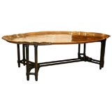 Large brass tray table by Baker