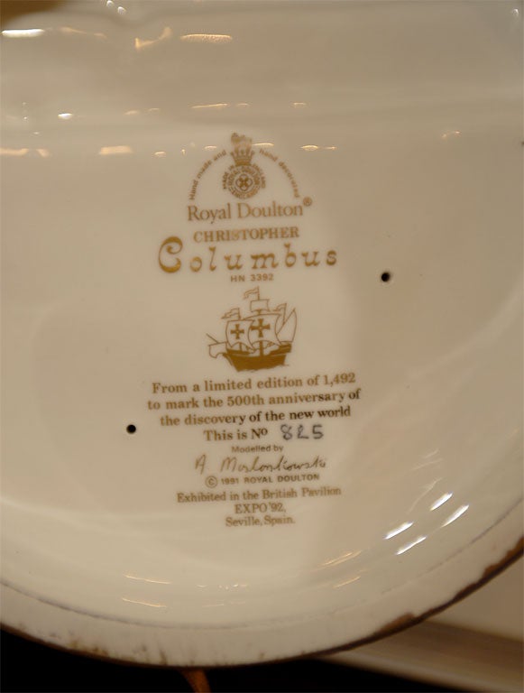 Royal Doulton Christopher Columbus For Sale 5