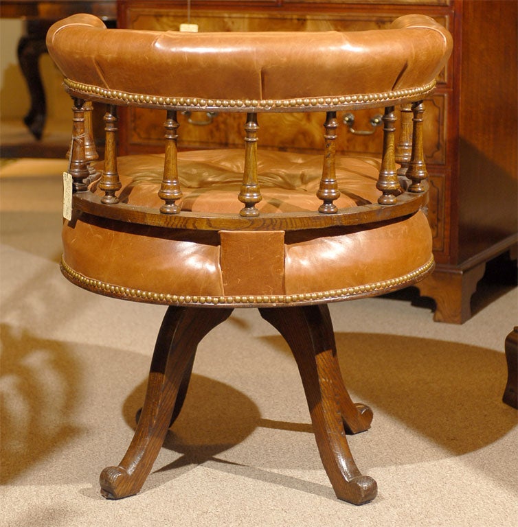 19th Century 'Captain's' Desk Chair