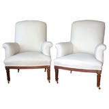 Pair of Napoleon III Arm Chairs