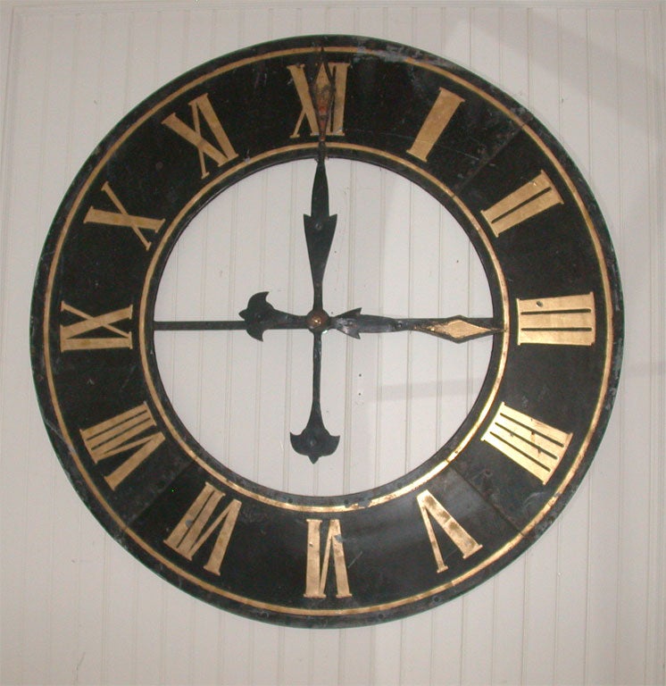 Clock face with hands
