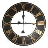 Clock face with hands