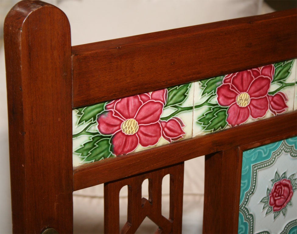 tiled benches