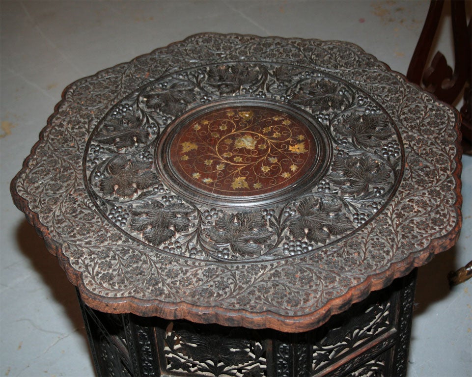 Turn-Of-The Century Anglo-Indian Octagonal Table 2