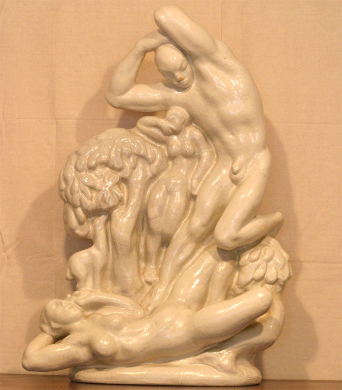 Zeus & Io Terrakotta-Skulptur von Kai Nielsen im Angebot 1