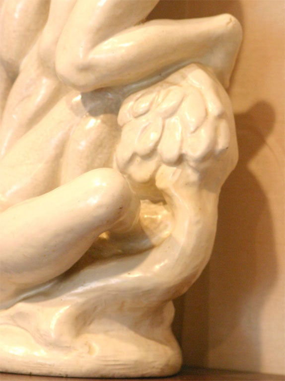 Danish Zeus & Io Terracotta Sculpture by Kai Nielsen For Sale