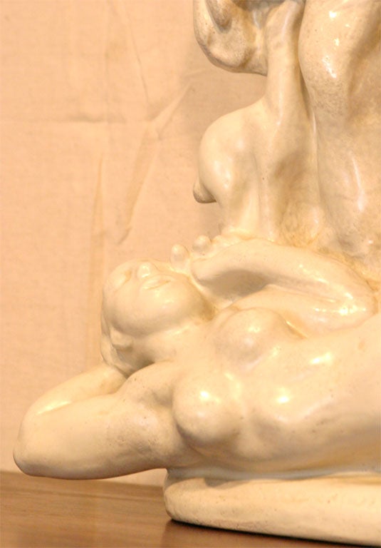 Zeus & Io Terracotta Sculpture by Kai Nielsen For Sale 1
