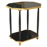 Black Lacquered Side Table