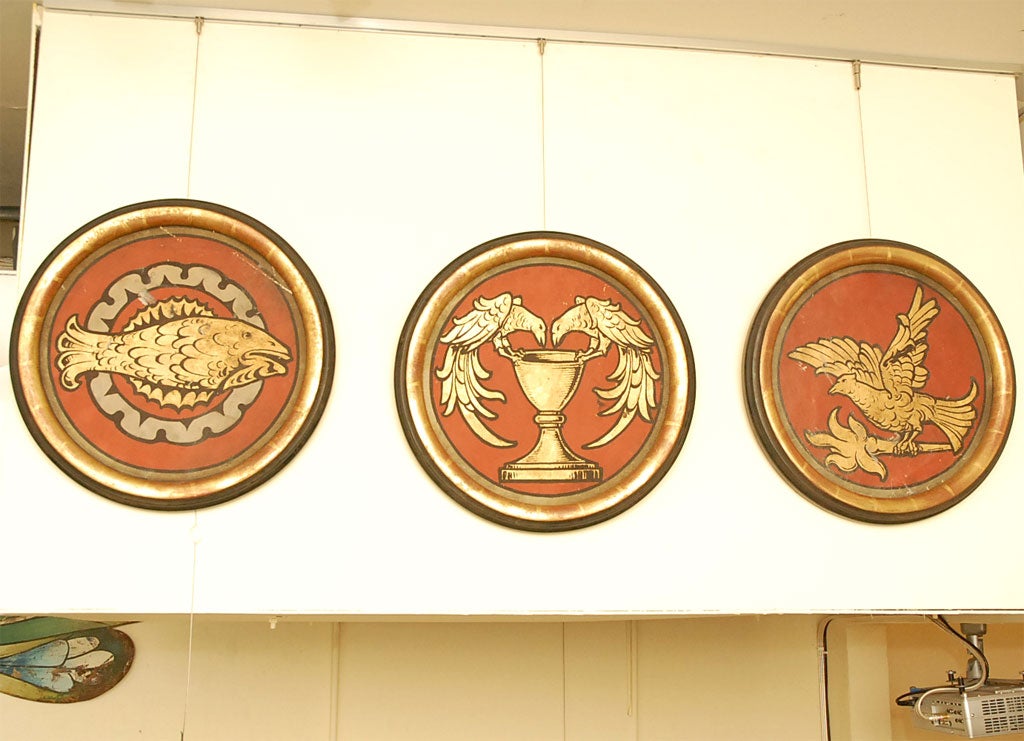 Circular Painted Procession Panels