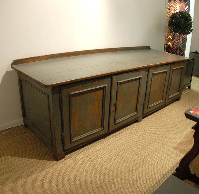 Large 19th Century French Painted Counter