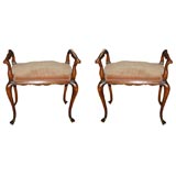 Pair of Small Italian Benches