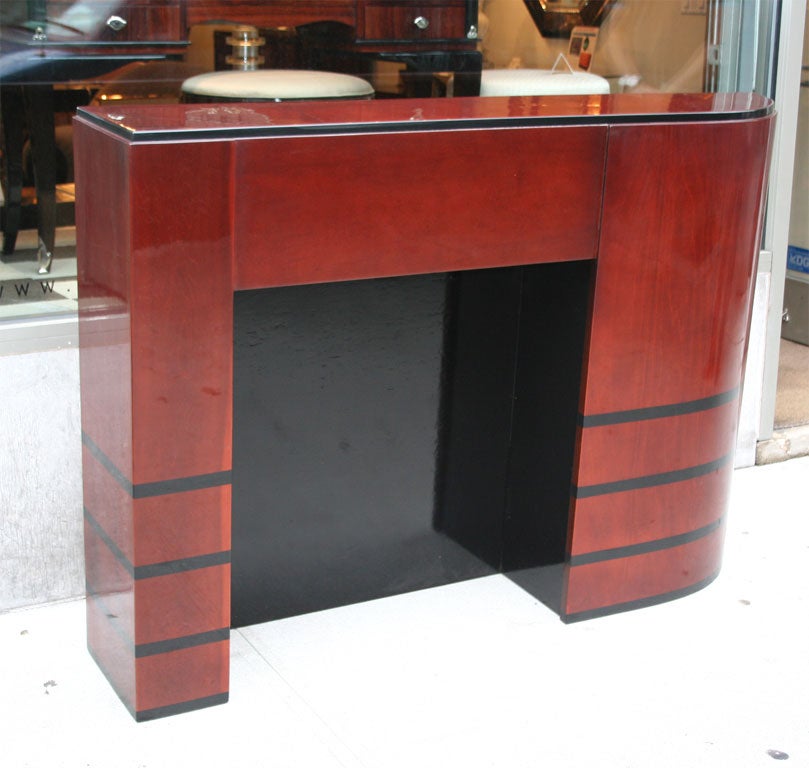 Streamline Art Deco Fireplace Mantel