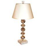 1940's Hollywood Cut Crystal Lamp