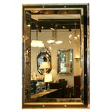 Spectacular Hollywood Mirror with Antique Mirrored Borders