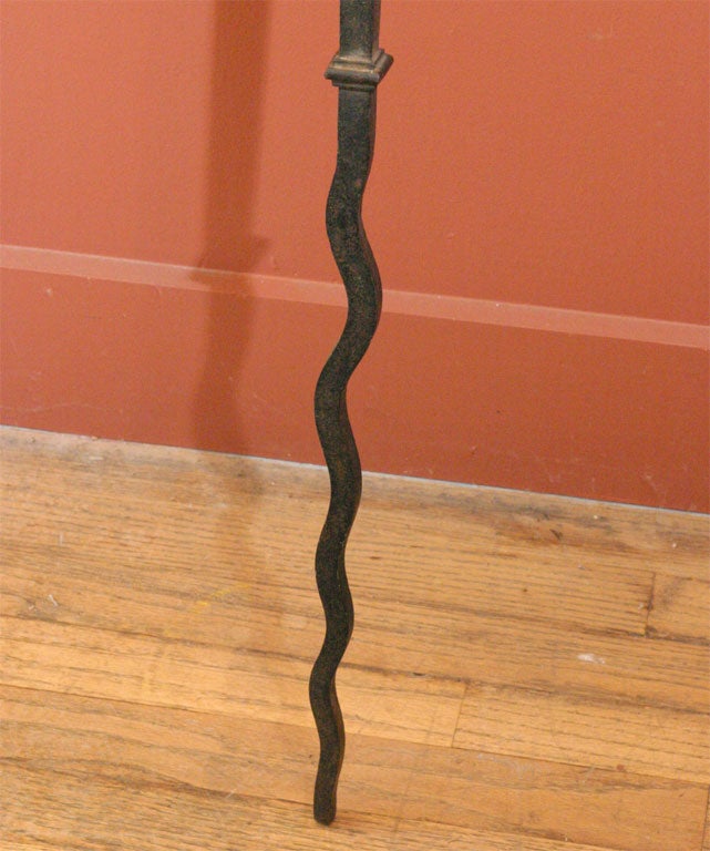 A Large Wrought Iron Fire Poker 1