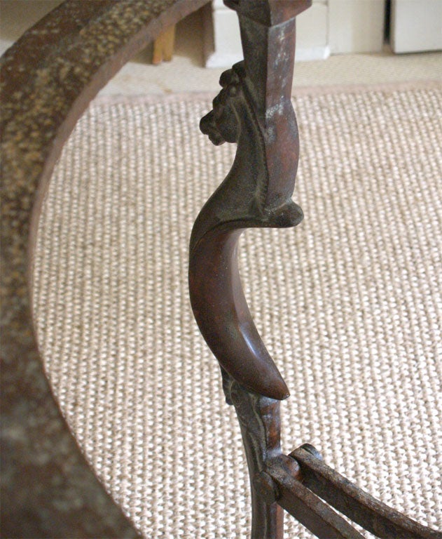 Large and Impressive Table Base in Wrought Iron 4