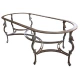 Large and Impressive Table Base in Wrought Iron
