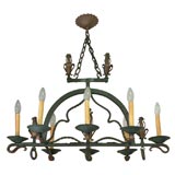 Antique French 8 Light Chandelier