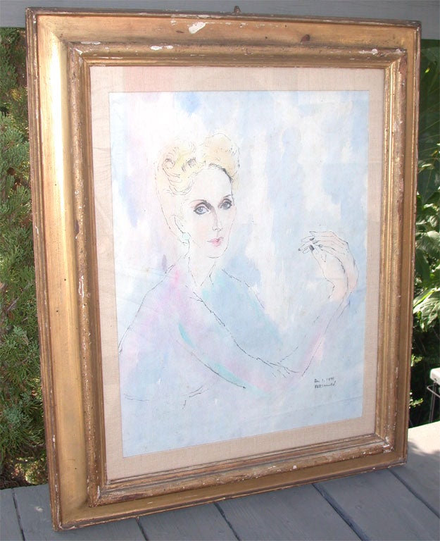 Rene Bouche Watercolor Painting