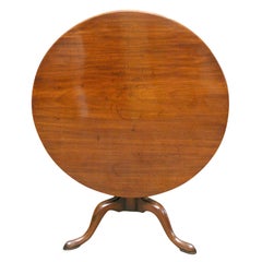 Antique George III  Carved Mahogany  Tip Top Tea Table