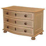 Painted Bow Front Commode