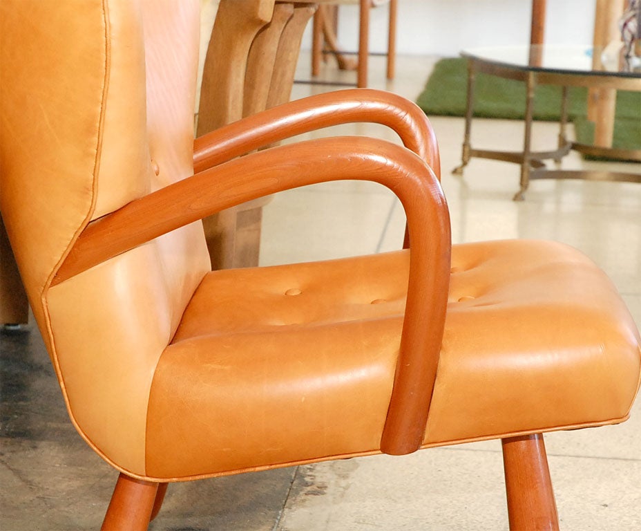 Leather Pair of Viggo Boesen Chairs