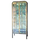 Vintage metal vitrine
