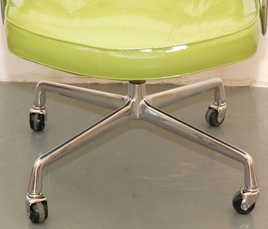 Green Patent Leather Time Life Chair 1