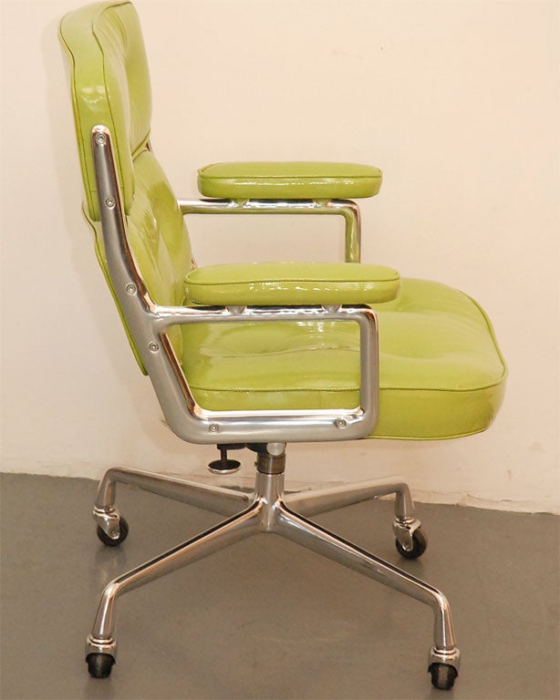 Green Patent Leather Time Life Chair 2