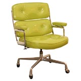 Retro Green Patent Leather Time Life Chair
