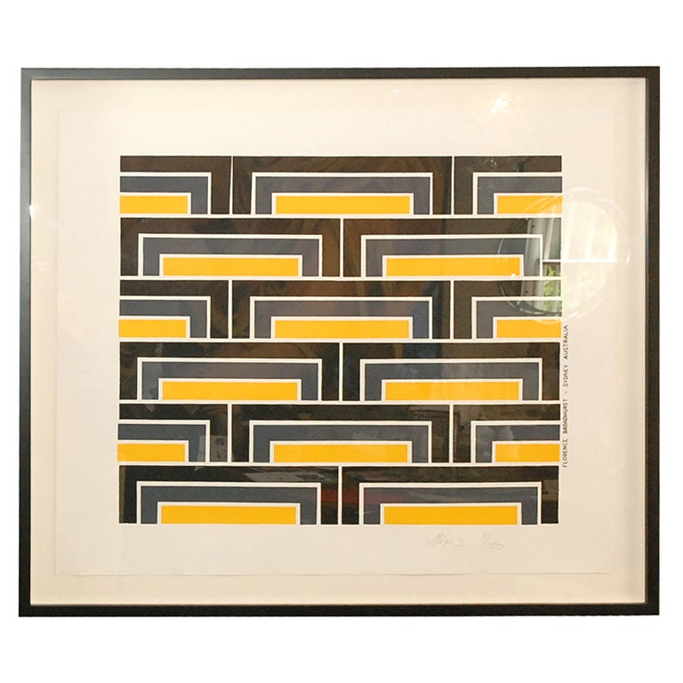 Limited Edition "Steps" Art Sample by Florence Broadhurst