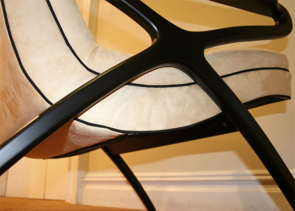 Mid-Century Ebonized Lounge Chair 2