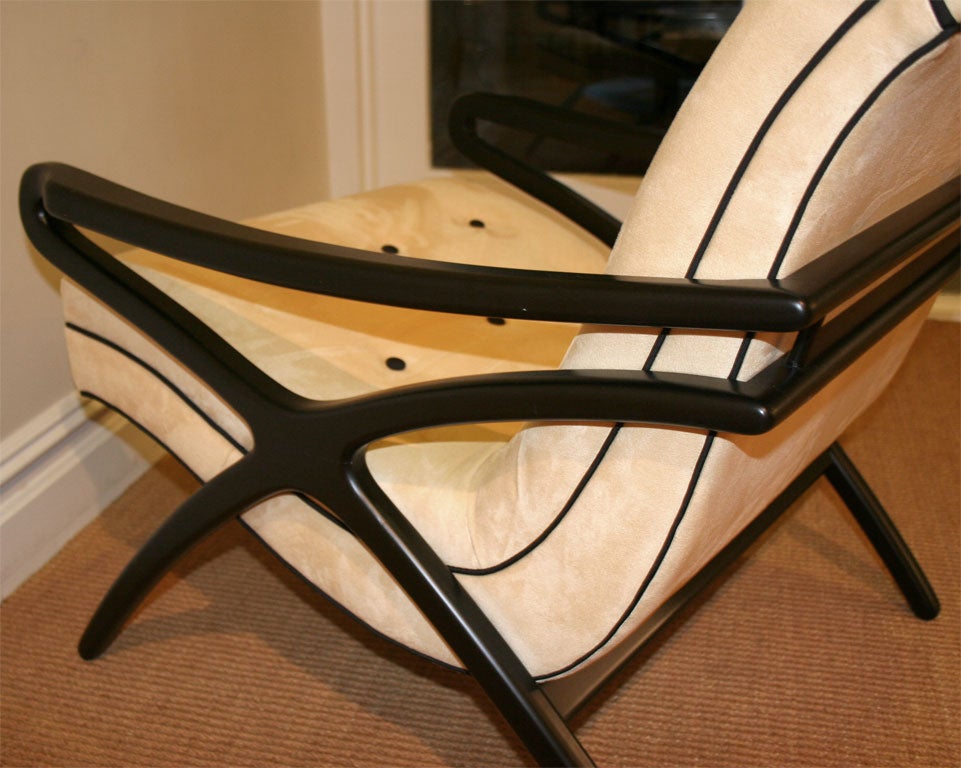 Mid-Century Ebonized Lounge Chair 3