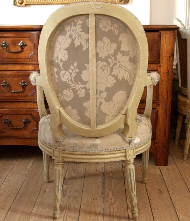 Pair Louis XVI Fauteuils For Sale 4