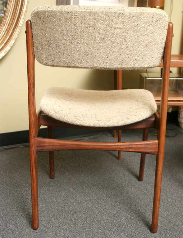 Erik Buck Rosewood Danish Modern Dining Chairs 6 2