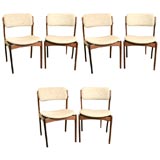 Erik Buck Rosewood Danish Modern Dining Chairs 6