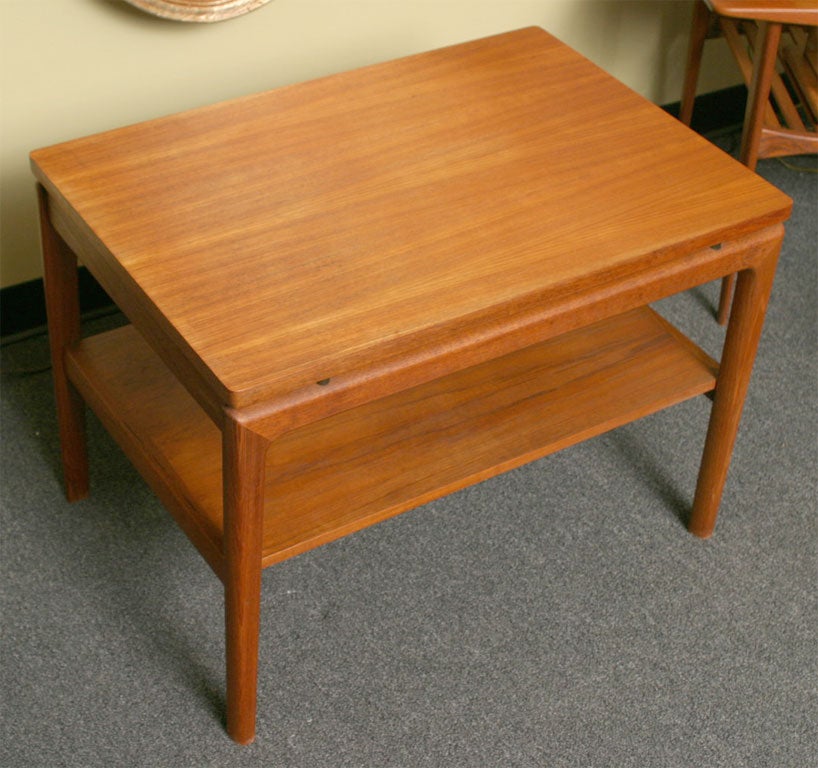 Pair Ole Wanscher Teak Sidetables Denmark