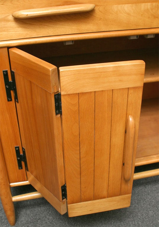 Mid-20th Century Fine Cushman Solid Birch Petit Sideboard Vermont