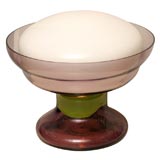 Vintage 70's Handblown Glass Table Lamp