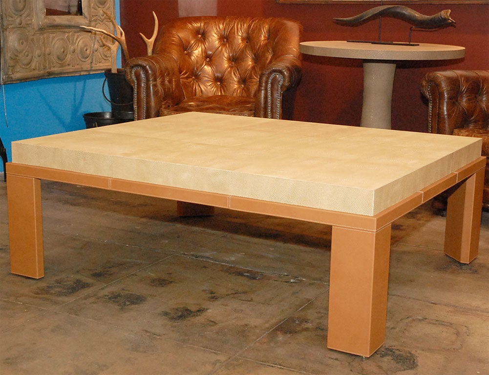 Leather Coffee Table