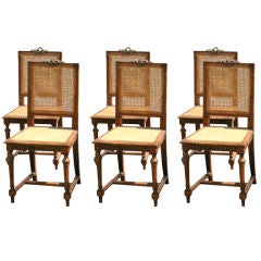 Set of 6 Louis XVI Style Dining Chairs