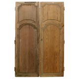 Antique Pair of Louis XV Pine Armoire Doors
