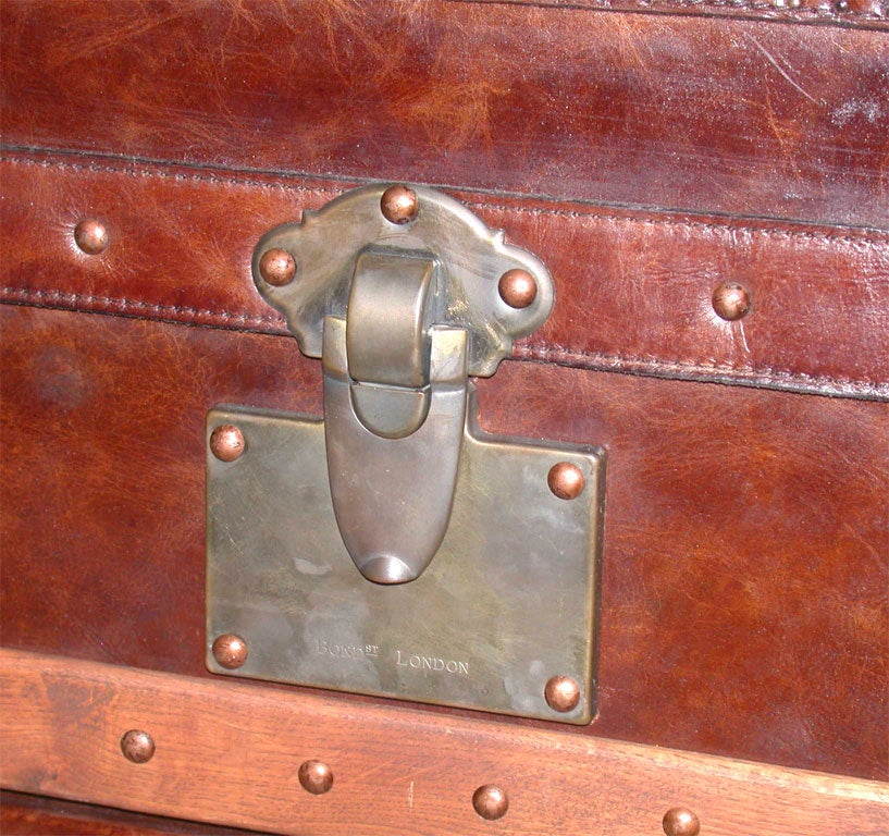 Leather End-of-Bed Foot Locker Trunk 2