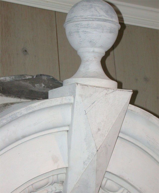 18th Century French Zinc Mansard Mirror 2