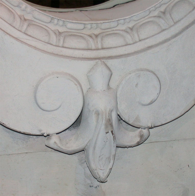 18th Century French Zinc Mansard Mirror 3